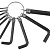 DEXX 10 шт, 1.5 - 8 мм, набор имбусовых ключей (27403-H10)