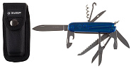 ЗУБР  12 в 1, складной, пластиковая рукоятка, многофункциональный нож (47785)