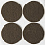 STAYER d 50 мм, самоклеящиеся, фетровые, 4 шт, коричневые, мебельные накладки (40910-50)