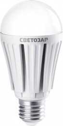 Мощность 12ВТ, Тип цоколя Е27, Цветовая температура 2700К, напряжение 230В, СВЕТОЗАР, 44508-100