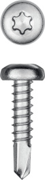 KRAFTOOL DS-P, 16 х 3.5 мм, А2, сверло, полукруглая головка, ТХ15, 1000 шт, саморез нержавеющий (300931-35-016)