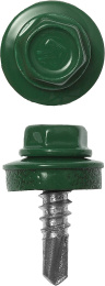 ЗУБР СКМ 6002, 25 х 5.5 мм, зелёный лист, 420 шт, кровельный саморез, Профессионал (4-300315-55-025-6002)
