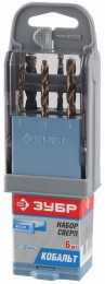 Набор сверл по металлу, ЗУБР, ЭКСПЕРТ, 4-29626-H6-SB
