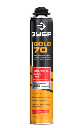 ЗУБР GOLD PRO 65, 850 мл, мелкопористая, c выходом до 65 л, пистолетная, монтажная пена (41157)