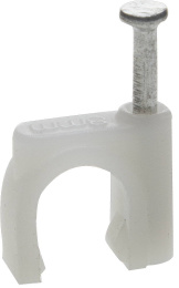 ЗУБР СД-К, 10 мм, 40 шт, круглая скоба-держатель с оцинкованным гвоздем, Профессионал (45111-10)