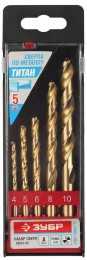 Набор сверл по металлу, ЗУБР, МАСТЕР, 29615-H5