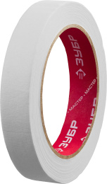 ЗУБР 19 мм х 50 м, креповая, малярная лента, МАСТЕР (12115-19)