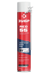 ЗУБР RED 55, 750 мл, адаптерная, с выходом до 55 л, монтажная пена (41144)