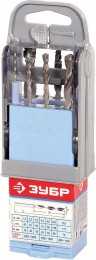 Набор сверл по металлу, ЗУБР, МАСТЕР, 4-29621-H7R-SB
