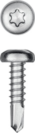 KRAFTOOL DS-P, 13 х 3.5 мм, А2, сверло, полукруглая головка, ТХ15, 1000 шт, саморез нержавеющий (300931-35-013)