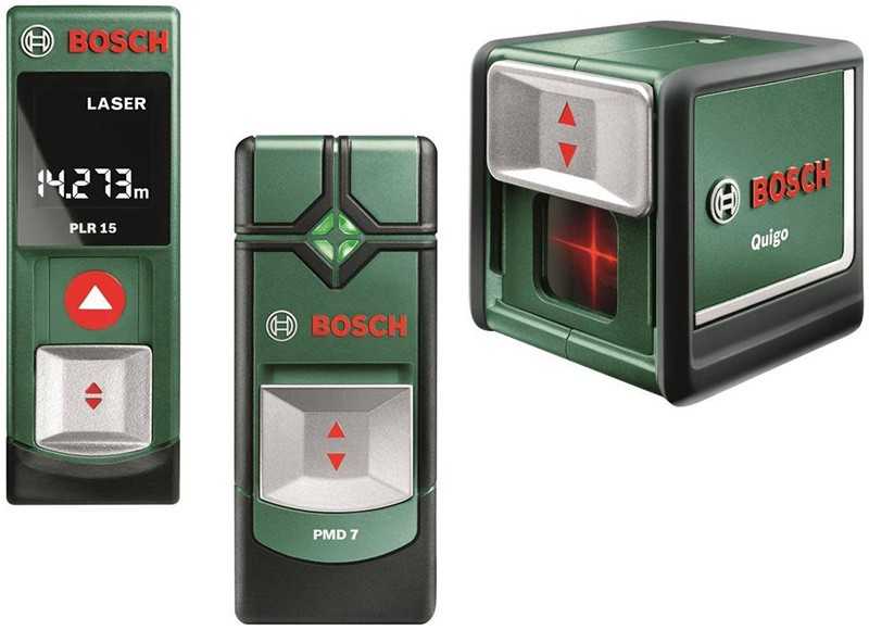 Лазерный дальномер Bosch PLR 15 + PMD 7 + Quigo