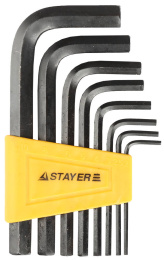 STAYER 8 шт, набор имбусовых ключей (27405-H8)