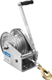 ЗУБР 0.9 т, 8 м, ручная барабанная подъемная тросовая лебедка, Профессионал (43117-0.9)