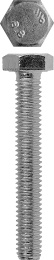 ЗУБР DIN 933, кл. пр. 5.8, M12 х 55 мм, цинк, 3 шт, болт (4-303076-12-055)