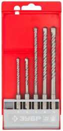 Набор буров по бетону SDS-Plus, ЗУБР, МАСТЕР, 29315-H5