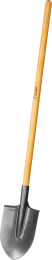 ЗУБР Фаворит, 290 х 205 х 1440 мм, полотно 1.7 мм закалено, дерев. лакир. черенок высш. сорт, тип ЛКО, штыковая лопата, Профессионал (4-39501)