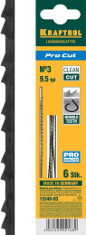 KRAFTOOL Pro Cut, 130 мм, 6 шт, полотна для лобзика (15340-03)