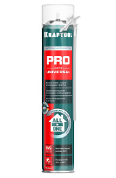 KRAFTOOL ADAPTER PRO, 750 мл, адаптерная, всесезонная, SVS, не залипающий клапан, выход до 45 л, монтажная пена (41173)