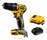 STEHER 20 В, 45 Н·м, 1 АКБ LMS (2 А·ч), бесщеточная ударная дрель-шуруповерт (CBS-45-21)