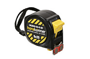 Рулетка 5x25мм, 2 стопа, компактн. корпус,  2 стопа,мощный магнит, Hanskonner