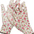 GRINDA L, бело-розовые, прозрачное PU покрытие, 13 класс вязки, садовые перчатки (11291-L)