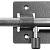 ЗД-01, для дверей, 64 х 115 мм, засов 14 мм, цвет серебро, накладная задвижка (37772-1)