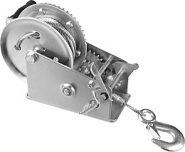 ЗУБР 1.1 т, 8 м, ручная барабанная тяговая тросовая лебедка, Профессионал (43113-1.1)