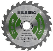 Диск пильный Hilberg Industrial Дерево тонкий рез 190*30*24Т HWT190