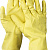 DEXX L, хозяйственно-бытовые, с х/б напылением, рифлёные, латексные перчатки (11201-L)