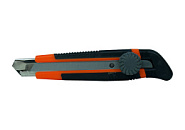 Нож строительный 18мм, винтовой фиксатор,  металлическая направляющая, Sturm!