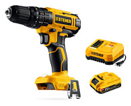 STEHER 20 В, 40 Н·м, 1 АКБ LMS (2 А·ч), ударная дрель-шуруповерт (CDS-40-21)