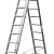 СИБИН 11 ступеней, со стабилизатором, алюминиевая, трехсекционная лестница (38833-11)