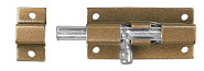 ШП-40 КМЦ, для окон и мебели, 40 мм, цвет коричневый металлик/цинк, накладная задвижка (37753-40)