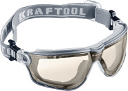 KRAFTOOL ASTRO прозрачные защитные очки, открытые, антибликовое покрытие, наголовная лента, оптический класс 1 (11009)