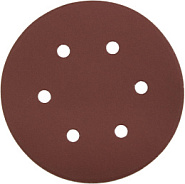 Круг шлифовальный ЗУБР ″Мастер″ универсальный, из абразивной бумаги на велкро основе, 6 отверстий, Р320, 150мм, 5шт