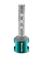 KRAFTOOL VS DIAMOND d 12 мм (М14, 50 мм), Вакуумная алмазная фреза пальчиковая с конусом (29811-12)