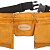 STAYER кожаный, 2 скобы, пояс для инструментов с 11 карманами, Professional (38520)