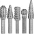 STAYER 5 шт, набор бор-фрез (2991-H5)