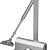 STAYER MAXComfort, до 40 кг, цвет серебро, дверной доводчик (37915-50)