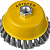 STAYER 120 мм, жгутированная стальная проволока 0.5 мм, чашечная щетка-крацовка для УШМ, Professional (35128-120)