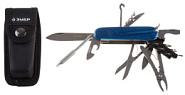 ЗУБР 17 в 1, складной, пластиковая рукоятка, мультитул, многофункциональный нож (47787)