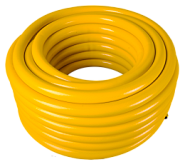 Шланг Вихрь поливочный ПВХ усиленный, пищевой трехслойный армированный 1", 25м (жёлтый)
