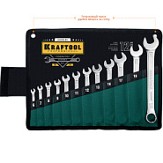 KRAFTOOL 12 шт, 6 - 22 мм, набор комбинированных гаечных ключей (27079-H12)