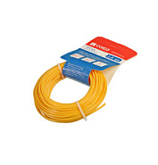 Леска для триммера, d=2.4 мм, l=15 м, квадрат, желтый, СОЮЗ