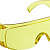 DEXX открытого типа, жёлтые, широкая монолинза с дополнительной боковой защитой и вентиляцией, защитные очки (11051)