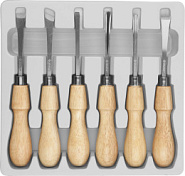 ЗУБР 6 предм, фигурные стамески, Профессионал (18373-H6)