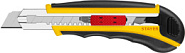 STAYER HERCULES-18, 18 мм, нож с автозаменой и автостопом с доп. фиксатором, Professional (09165)