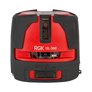 Комплект: лазерный уровень RGK UL-360 + штатив приемник рейка платформа
