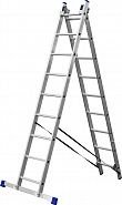 Лестница алюминиевая двухсекционная, ЗУБР, ЭКСПЕРТ, 38821-09