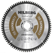 Диск пильный Hilberg Industrial Ламинат 230*30*80Т HL230